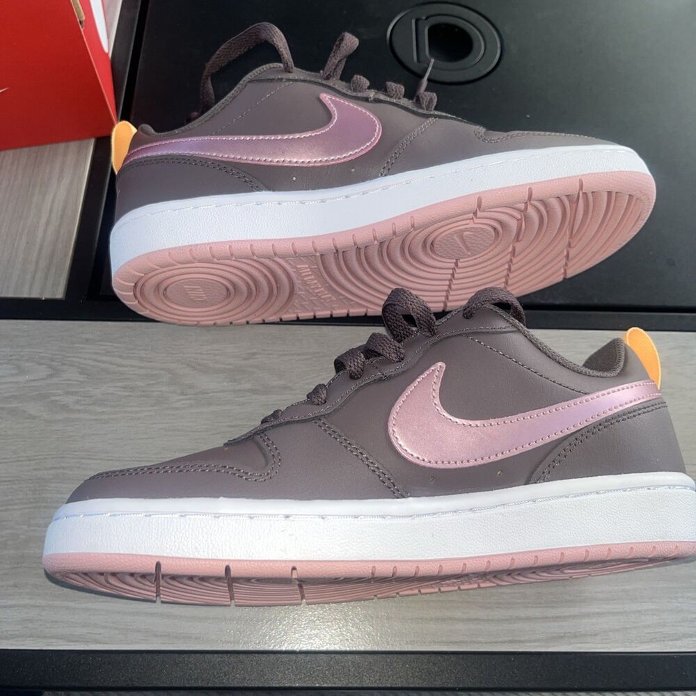 Bq5448-200 Nike Court Borough Low 2 Gs Violet Ore Pink Glaze